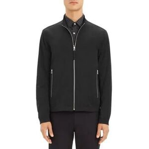 ✨THEORY Men's Morvek Lamb Suede Zip-front Black Sz Medium Jacket✨